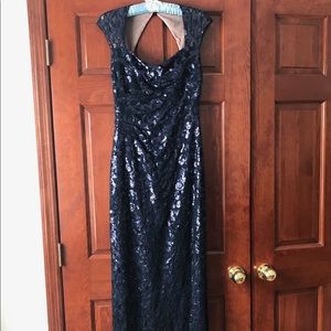NWT Ralph Lauren Evening Wear Navy Prom Dress